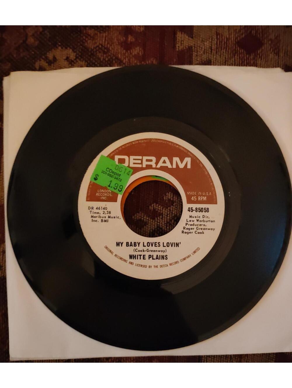 White Plains – "My Baby Loves Lovin" Vinyl, 7", 45 RPM - M